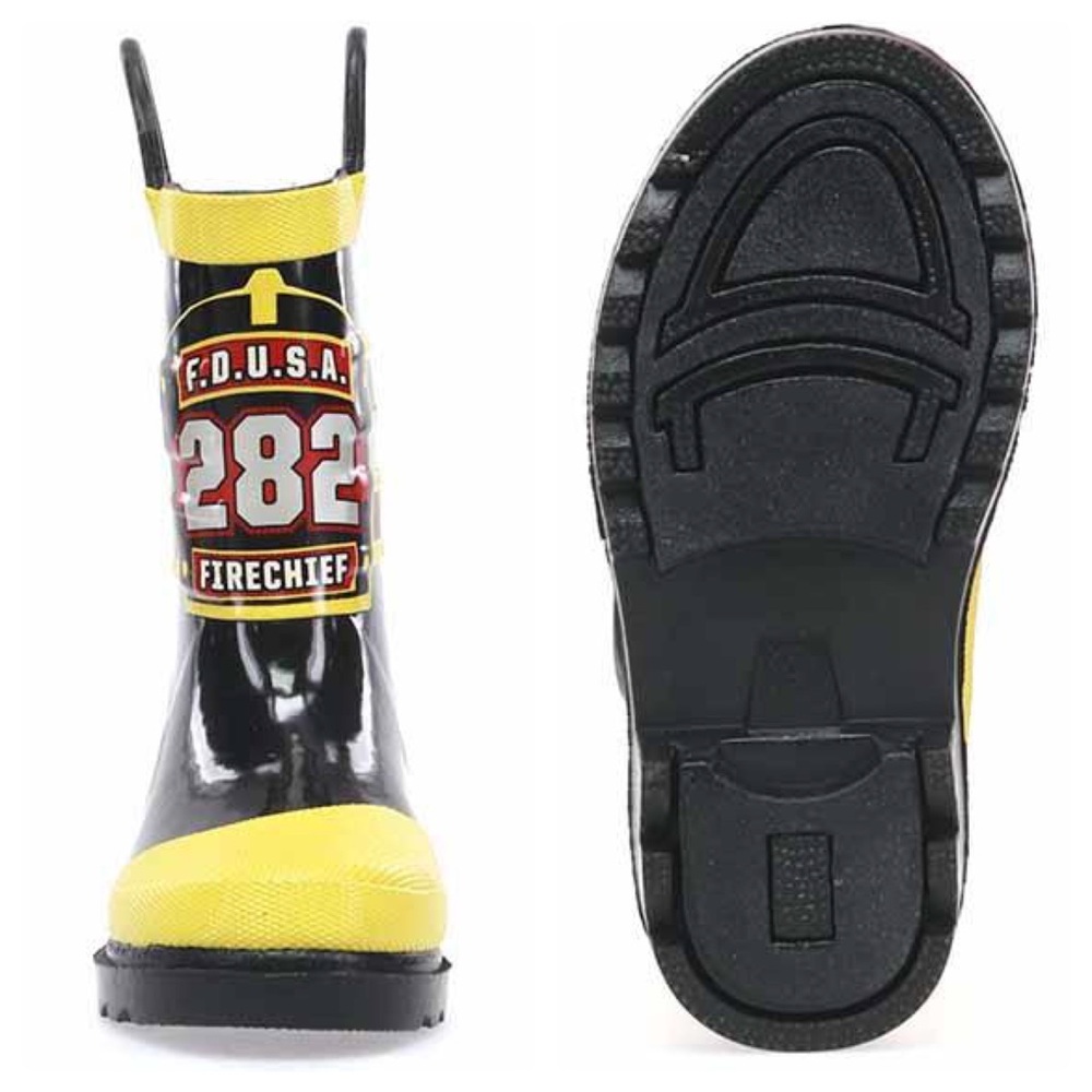 Western Chief KIDS F.D.U.S.A. RAIN BOOTS - BLACK - Picture 2 of 11